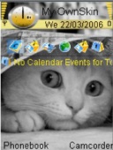 Скриншот темы Kitty Cat для телефона Nokia
