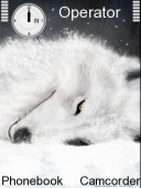 Скриншот темы White Wolf для телефона Nokia