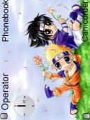 Скриншот темы Naruto And Sasuke для телефона Nokia