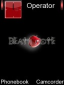 Скриншот темы Death Note для телефона Nokia
