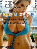 Скриншот темы Hot Keeley Hazel для телефона Nokia
