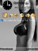 Скриншот темы Babe V2 для телефона Nokia