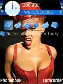 Скриншот темы Pink Sexy Red для телефона Nokia