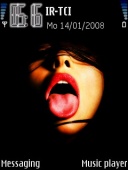 Скриншот темы Dark Woman для телефона Nokia