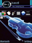 Скриншот темы Neon Violin для телефона Nokia