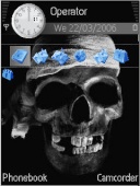 Скриншот темы Skull By Mehdiangel для телефона Nokia