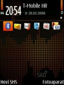 Скриншот темы Electronic Night V01 для телефона Nokia