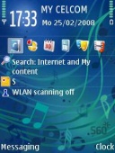 Скриншот темы Classic Blue для телефона Nokia