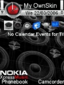 Скриншот темы Nokia Xpress music для телефона Nokia