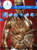 Скриншот темы Broken 50 Cent для телефона Nokia
