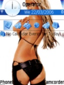 Скриншот темы Christina Aguilera для телефона Nokia