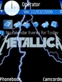 Скриншот темы Metallica для телефона Nokia