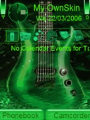 Скриншот темы Animated Guitar2 для телефона Nokia
