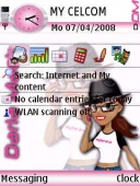 Скриншот темы Mobile Diva для телефона Nokia
