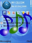 Скриншот темы Music keys для телефона Nokia