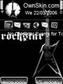 Скриншот темы Rockstar для телефона Nokia