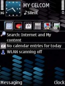 Скриншот темы Xpress Blue V2 для телефона Nokia