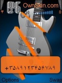 Скриншот темы Broken Guitar для телефона Nokia