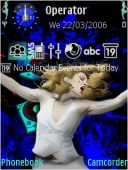 Скриншот темы Madonna для телефона Nokia