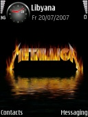 Скриншот темы Metallica для телефона Nokia