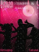 Скриншот темы Pink Disco для телефона Nokia