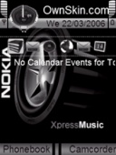 Скриншот темы Animated Xpressmusic для телефона Nokia