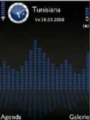 Скриншот темы Blue Equalizer для телефона Nokia