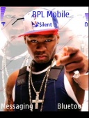 Скриншот темы 50 Cent для телефона Nokia