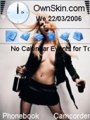 Скриншот темы Avril Lavigne для телефона Nokia