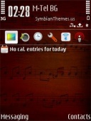 Скриншот темы Music для телефона Nokia