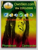 Скриншот темы Bob Marley для телефона Nokia