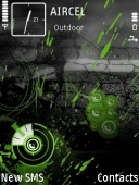 Скриншот темы Neon Noise для телефона Nokia