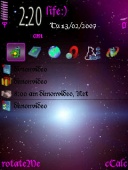 Скриншот темы Galaxy By Boroda1 для телефона Nokia