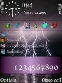 Скриншот темы Lightning By Boroda1 для телефона Nokia