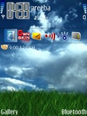 Скриншот темы Sky Clouds And Grass для телефона Nokia
