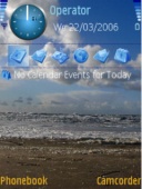 Скриншот темы Beach для телефона Nokia