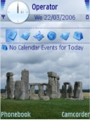 Скриншот темы Stonehenge для телефона Nokia