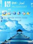 Скриншот темы Blue Horizon для телефона Nokia
