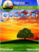 Скриншот темы Landscape для телефона Nokia