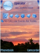 Скриншот темы Sunset для телефона Nokia