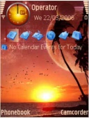 Скриншот темы Alien Sunset для телефона Nokia