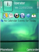 Скриншот темы Aurora V1 для телефона Nokia