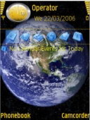 Скриншот темы Earth для телефона Nokia