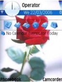 Скриншот темы Red Rose для телефона Nokia