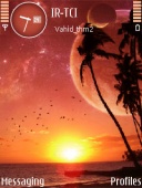 Скриншот темы Beach Sunset для телефона Nokia