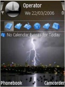 Скриншот темы Sydney Lightning для телефона Nokia