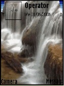 Скриншот темы Animated Waterfalls 3 для телефона Nokia