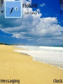Скриншот темы Beach для телефона Nokia