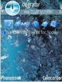 Скриншот темы Frosted Display для телефона Nokia