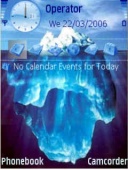 Скриншот темы Iceberg для телефона Nokia